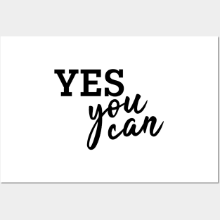 Yes You can! (Yellow) Posters and Art